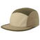 Gorra snapback sostenible Darwin. Color blanco roto oliva caqui.