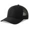 Gorra trucker sostenible Dempo. Color negro negro.