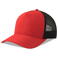 Gorra trucker sostenible Dempo. Color rojo negro.