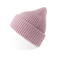 Gorro con vuelta sostenible Gorely. Color lila jaspeado.