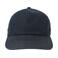 Gorra snapback denim sostenible Iraya. Color denim oscuro.