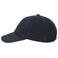 Gorra snapback denim sostenible Iraya. Color denim oscuro.