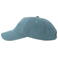 Gorra snapback denim sostenible Iraya. Color denim claro.