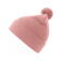 Gorro con pompón sostenible niño Kid wind-s with pom pom. Color rosa.