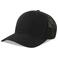 Gorra trucker sostenible Nila. Color negro negro.