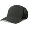 Gorra trucker sostenible Nila. Color gris oscuro negro.