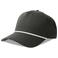 Gorra beisbol sostenible unisex Paka. Color blanco gris oscuro.