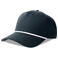 Gorra beisbol sostenible unisex Paka. Color blanco azul marino.