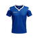 Camiseta técnica combinada unisex Alicante. Color azul royal/blanco.
