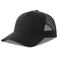 Gorra trucker sostenible Rapper cotton-s. Color negro negro.