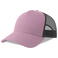 Gorra trucker sostenible Rapper cotton-s. Color lila/negro.