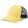 Gorra trucker sostenible Rapper cotton-s. Color limonada/negro.