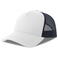 Gorra trucker sostenible Rapper cotton-s. Color blanco azul marino.