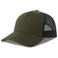 Gorra trucker sostenible Rapper cotton-s. Color negro oliva.
