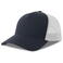 Gorra trucker sostenible Rapper cotton-s. Color blanco azul marino.