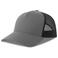 Gorra trucker sostenible Rapper cotton-s. Color gris negro.