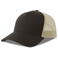 Gorra trucker sostenible Rapper cotton-s. Color piedra marrón.