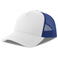 Gorra trucker sostenible Rapper cotton-s. Color blanco real.