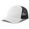 Gorra trucker sostenible Rapper cotton-s. Color blanco/negro.