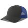 Gorra trucker sostenible Rapper cotton-s. Color gris oscuro real.