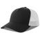 Gorra trucker sostenible Rapper cotton-s. Color blanco y negro.