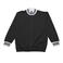Sudadera con cremallera hombre MI805. Color black/white.