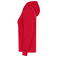 Sudadera con capucha y cremallera mujer BSW333 Women. Color red.