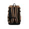 Mochila sostenible NS109. Color camel oscuro/negro.