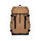 Mochila sostenible NS109. Color camel oscuro/negro.