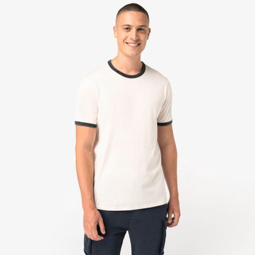 Camiseta ringer orgánica hombre NS360