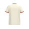 Camiseta ringer orgánica hombre NS360. Color marfil/pimentón lavado.