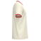 Camiseta ringer orgánica hombre NS360. Color marfil/pimentón lavado.