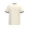 Camiseta ringer orgánica hombre NS360. Color marfil/negro lavado.