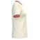 Camiseta ringer orgánica mujer NS361. Color marfil/pimentón lavado.