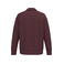 Sudadera tipo polo sostenible unisex NS432. Color cereza oscura.