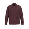 Sudadera tipo polo sostenible unisex NS432. Color cereza oscura.