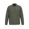 Sudadera tipo polo sostenible unisex NS432. Color caqui orgánico.