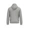 Sudadera capucha sostenible unisex NS444. Color gris lunar jaspeado.