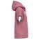 Sudadera capucha oversize mujer NS446. Color rosa antiguo.