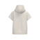 Sudadera capucha oversize mujer NS446. Color marfil.