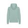 Sudadera capucha reciclada niño Miami hoody junior Junior. Color verde pastel.