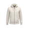Sudadera capucha y cremallera sostenible unisex NS460. Color marfil.