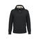 Sudadera capucha y cremallera sostenible unisex NS460. Color negro.