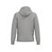 Sudadera capucha y cremallera sostenible unisex NS460. Color gris lunar jaspeado.