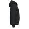 Sudadera capucha y cremallera sostenible unisex NS460. Color negro.