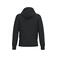 Sudadera capucha y cremallera sostenible unisex NS460. Color negro.