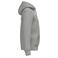 Sudadera capucha y cremallera sostenible unisex NS460. Color gris lunar jaspeado.