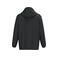 Chaqueta cortavientos impermeable sostenible unisex NS616. Color negro.
