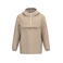 Chaqueta cortavientos impermeable sostenible unisex NS616. Color arena mojada.