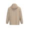 Chaqueta cortavientos impermeable sostenible unisex NS616. Color arena mojada.